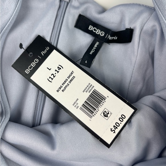 Women’s Light Blue BCBG Paris Mini Dress Size Large - Picture 3 of 3